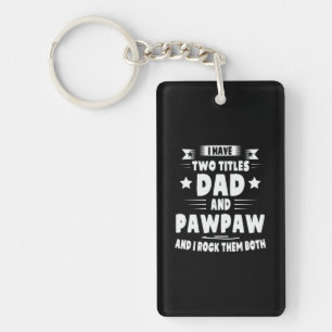 Porte-clefs Papa Cadeau Papa Et Pawpaw Je Les Roche