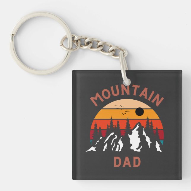 Porte-clefs Papa de montagne (Devant)