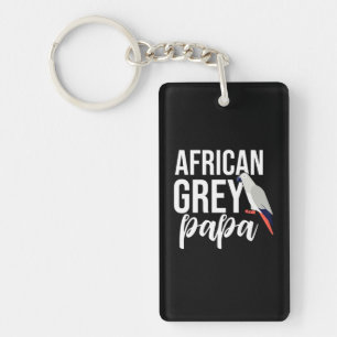 Porte-clefs Papa de perroquet gris africain