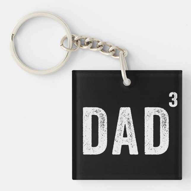 Porte-clefs Papa de trois (Devant)