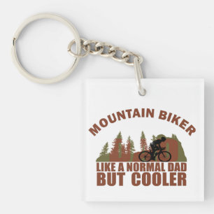 Porte-clefs Papa de VTT drôle