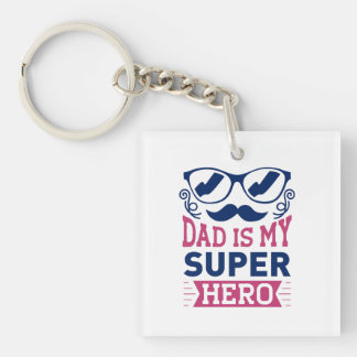 Porte-clefs Papa est mon super héros