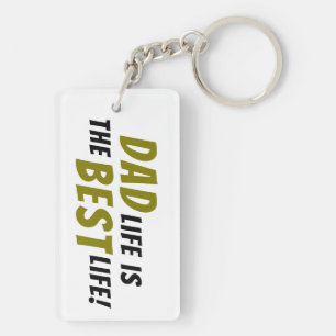 Porte-clefs Papa Life est la meilleure vie Citation père