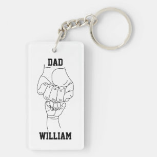 Porte-clefs Papa personnalisé Père père papa cadeau avec le no
