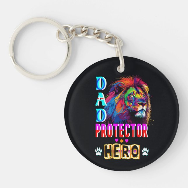 Porte-clefs Papa Protector Hero (Devant)