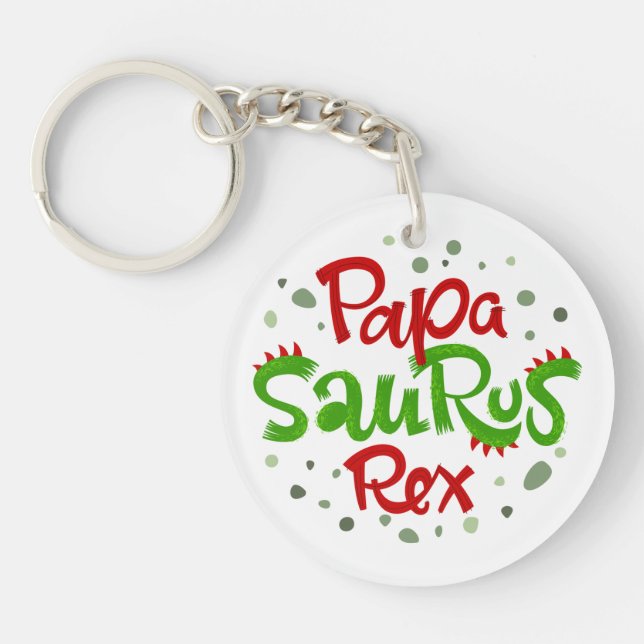 Porte-clefs Papa Saurus Rex Graphic (Devant)