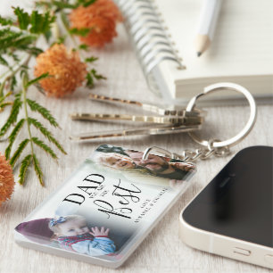 Porte-clefs 'PAPA' tu es le Meilleur 2 Collage de Photos