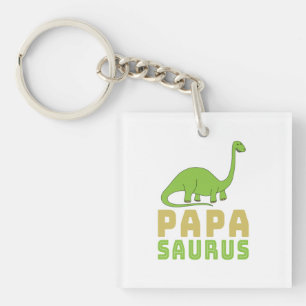 Porte-clefs Papasaurus Dinosaur Brontosaurus Fête des pères