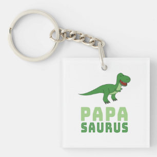 Porte-clefs Papasaurus Dinosaur Tyrannosaurus Rex Fête des pèr