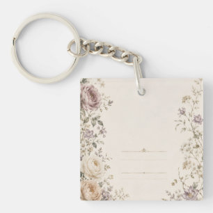 Porte-clefs Papeterie de mariage de style jardin vintage