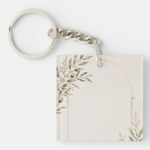 Porte-clefs Papeterie de mariage romantique au vignoble