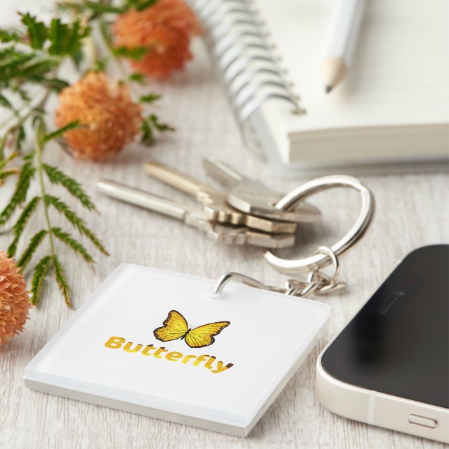 Porte-clefs Papillon (Devant Droit)