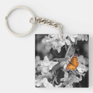 Porte-clefs Papillon Américain Lady Sur Porte - clé Apple Blos
