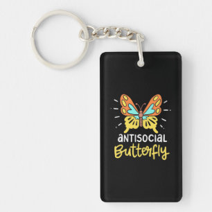 Porte-clefs Papillon antisocial