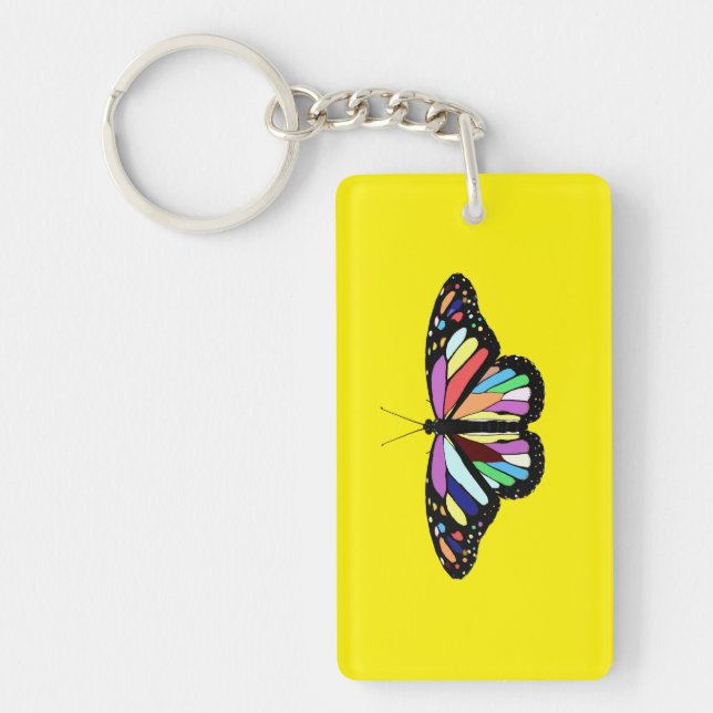Porte-clefs Papillon coloré RP (Devant)