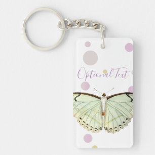 Porte-clefs Papillon de beauté verte à la menthe