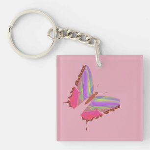 Porte-clefs Papillon de dessin