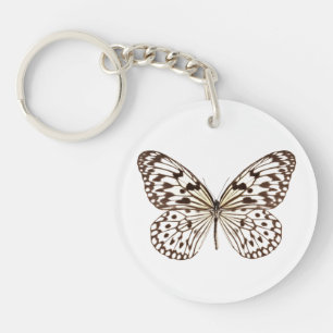 Porte-clefs Papillon de Tigre de châtaignes