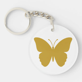 Porte-clefs Papillon en or