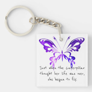 Porte-clefs Papillon Inspirationnel