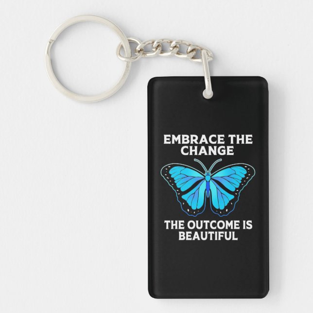 Porte-clefs Papillon Le Résultat Est Beau (Devant)
