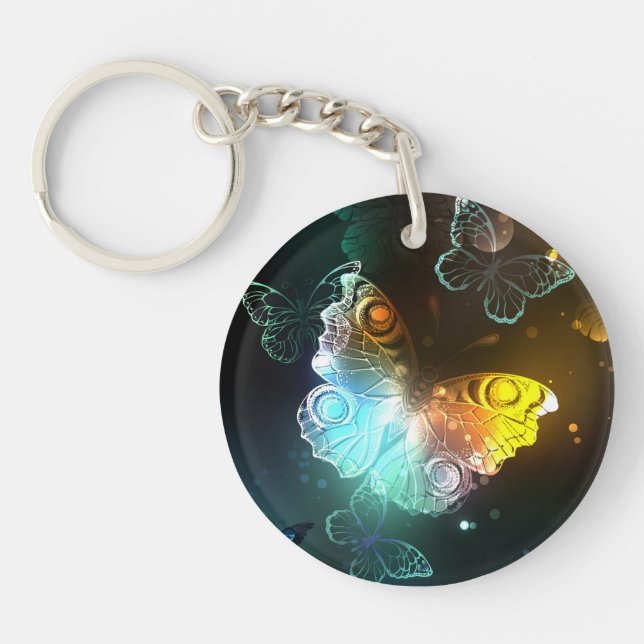 Porte-clefs Papillon lumineux et papillons de nuit (Devant)