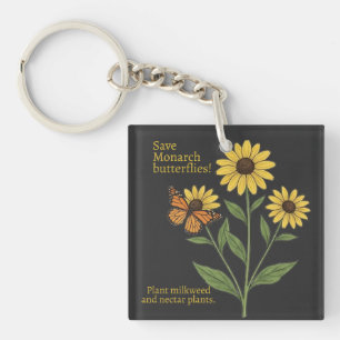 Porte-clefs Papillon monarque