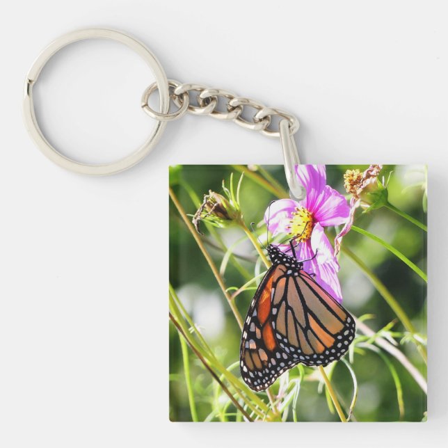Porte-clefs Papillon monarque (Devant)