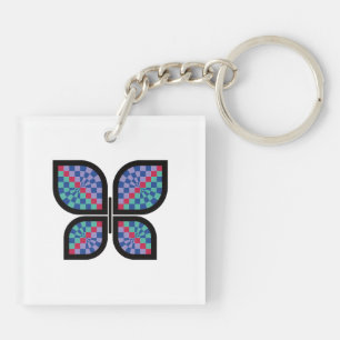 Porte-clefs Papillon Mosaic Radiance