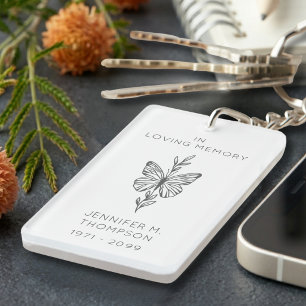 Porte-clefs Papillon personnalisé en mémoire aimante