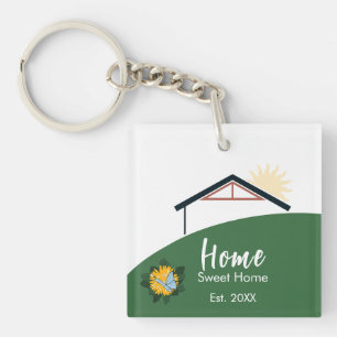 Porte-clefs Papillon Pissenlit Moderne Maison Douce Maison