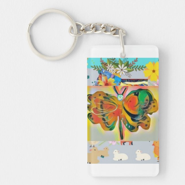 Porte-clefs Papillon Porte - clé acrylique (Devant)