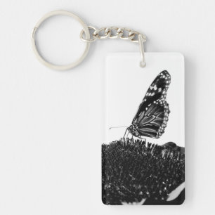 Porte-clefs papillon timide blacq