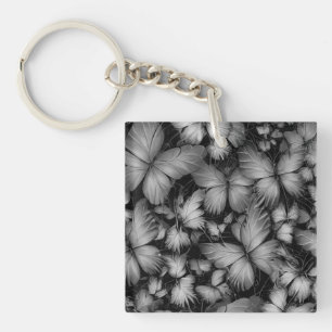 Porte-clefs Papillons gris Imprimer