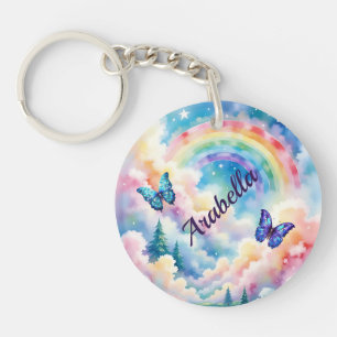 Porte-clefs Papillons magiques et couleurs arc-en-ciel
