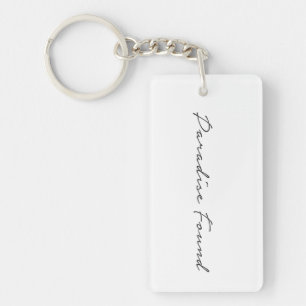 Porte-clefs Paradise Vacances Art Word Texte Art Amusant Voyag