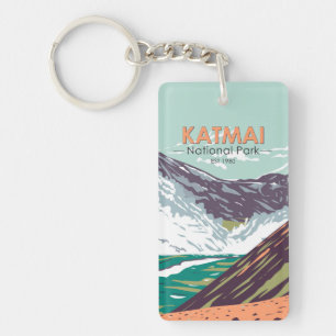 Porte-clefs Parc national de Katmai Dix mille fumeurs Vintages