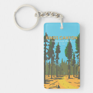 Porte-clefs Parc national de Kings Canyon Vintage double face