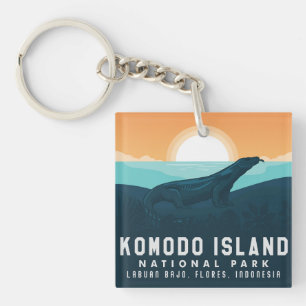 Porte-clefs Parc national de Komodo Island Indonésie