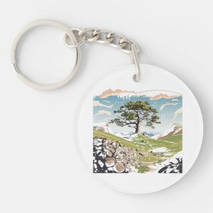 Porte-clefs Parc national de Northumberland Sycamore Gap Tree