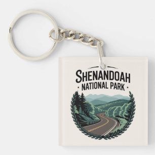 Porte-clefs Parc national de Shenandoah Skyline Drive View Des