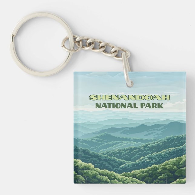 Porte-clefs Parc national de Shenandoah Virginia Blue Ridge Re (Devant)