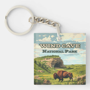 Porte-clefs Parc national de Wind Cave Bison Dakota du Sud