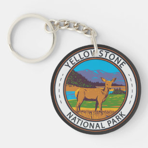 Porte-clefs Parc national de Yellowstone Mule Cercle des cerfs