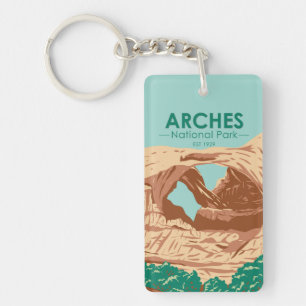 Porte-clefs Parc national des Arches Double Arche