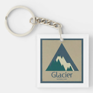 Porte-clefs Parc national des Glaciers Rustique