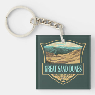 Porte-clefs Parc national des Great Sand Dunes Illustration Ré