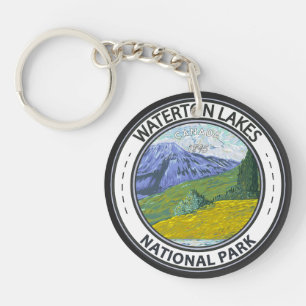 Porte-clefs Parc national des Lacs-Waterton Badge Canada
