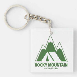 Porte-clefs Parc national des Rocheuses Montagnes Camping