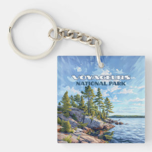Porte-clefs Parc national des Voyageurs Rainy Lake Minnesota